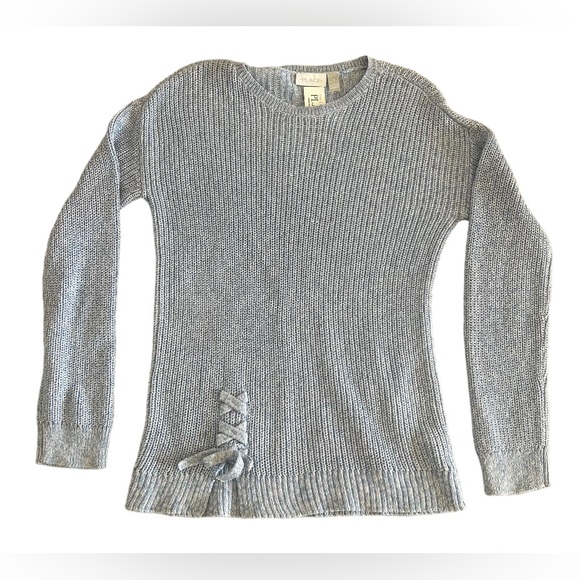 Childrens Place Girls Sweater Blue With Silver Threading - Picture 1 of 4